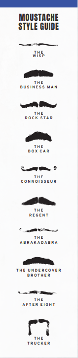 moustache style guide movember marketing