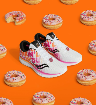 The Boston Marathon Dunkin Donuts running shoe