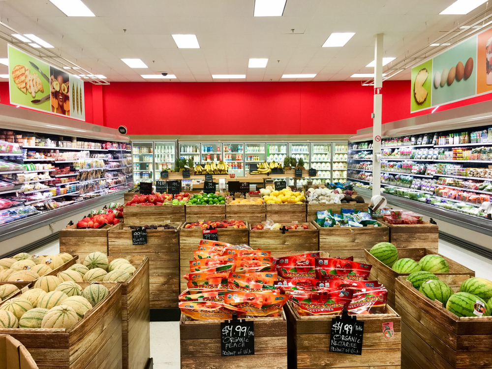 Shutterstock_1110655685  Target retail store in Lodi, California, USA - June 11st 2018: grocery department