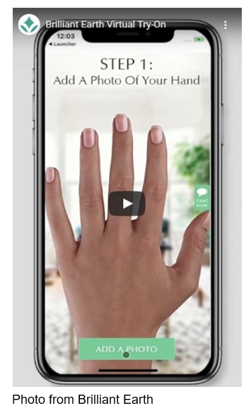 brilliant earth virtual try-on engagement ring