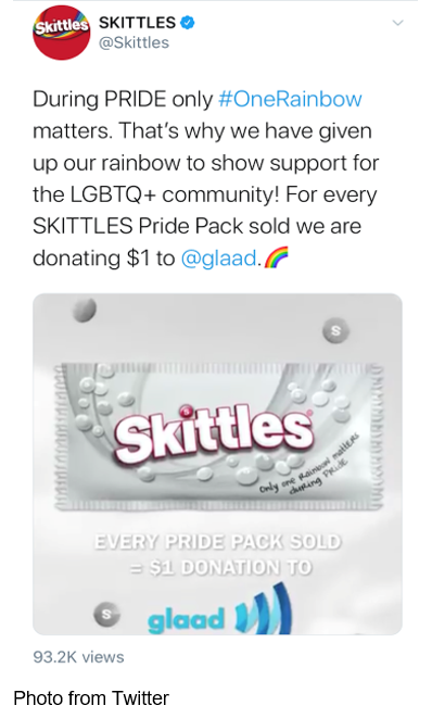 skittles pride tweet