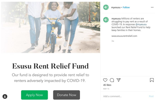 esusu rent relief fund