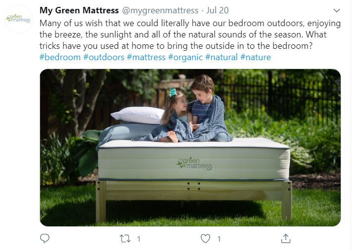 my green mattress tweet