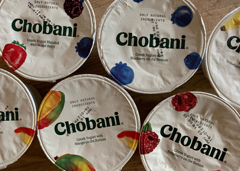 Shutterstock_1351638830 Phoenix, Arizona, March 27, 2019: Chobani Brand Greek Yogurt Cups