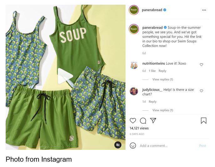 panera soup apparel 